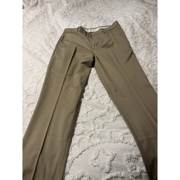 Claiborne Other - Claiborne Men's Beige Solid‎ Slim Fit Comfort Waist Dress Pants 34x32